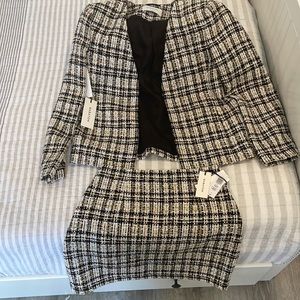 Tweed never worn aritzia set